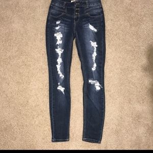 ISO BLUE SPICE distressed Jean's
